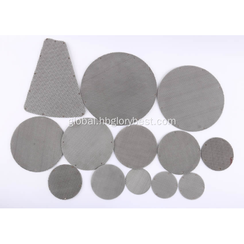 Sintered Mesh Filter Disc sintered metal 316l stainless steel filter disc Supplier